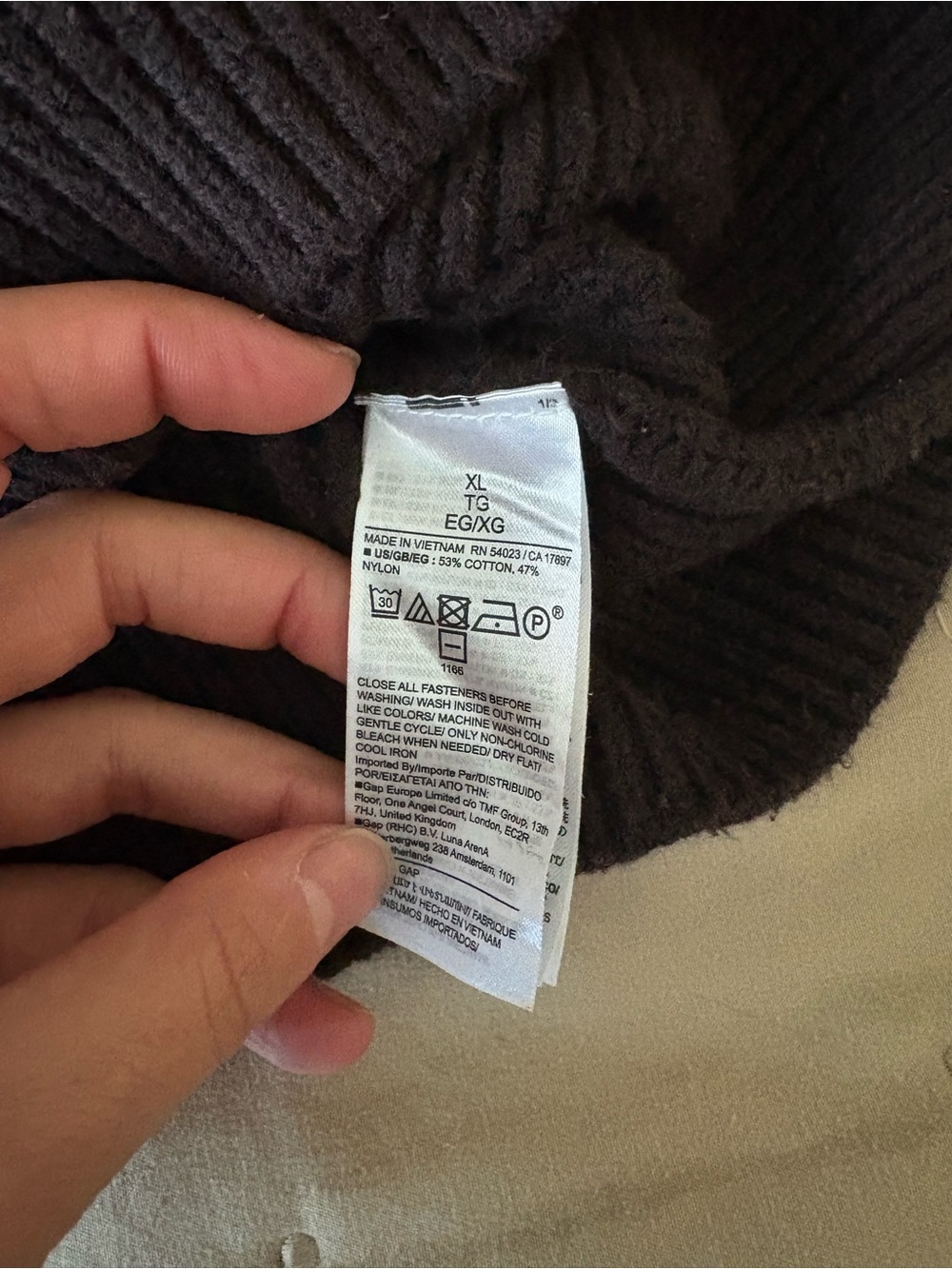 Gap Ribbed Collared Hoodie - Picture 3 of 3